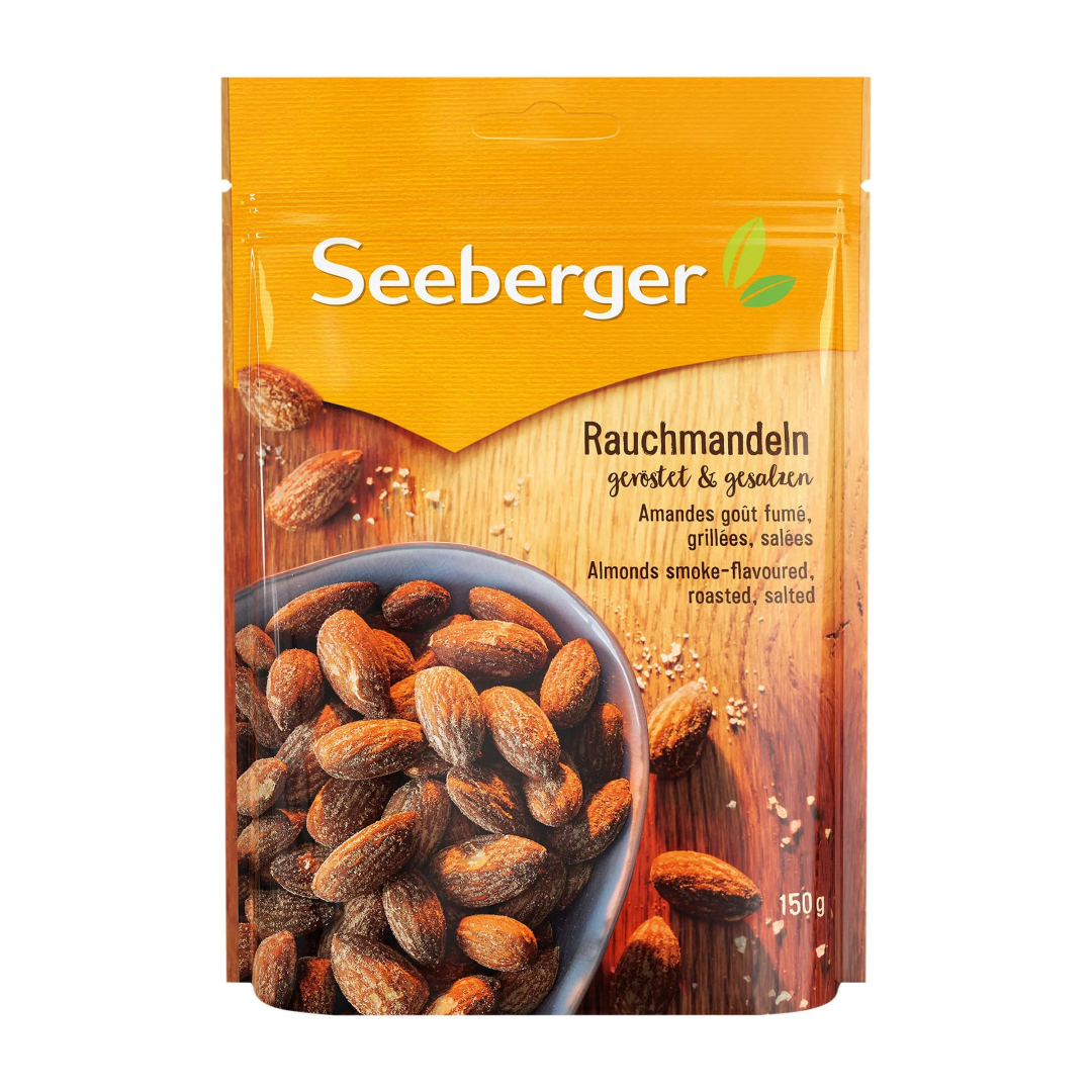 SEEBERGER ALMONDS SMOKE-FLAV.ROASTED 150G